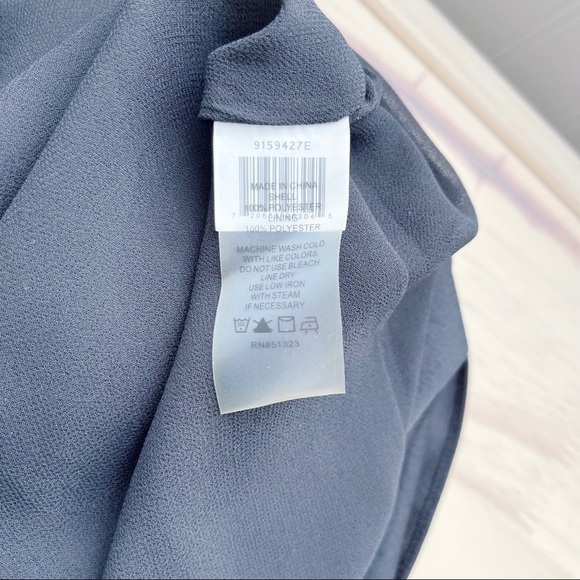 NWT Vince Camuto • Asymmetrical Hem Flowy Midi Skirt in Black, Size 0 - Picture 9 of 10